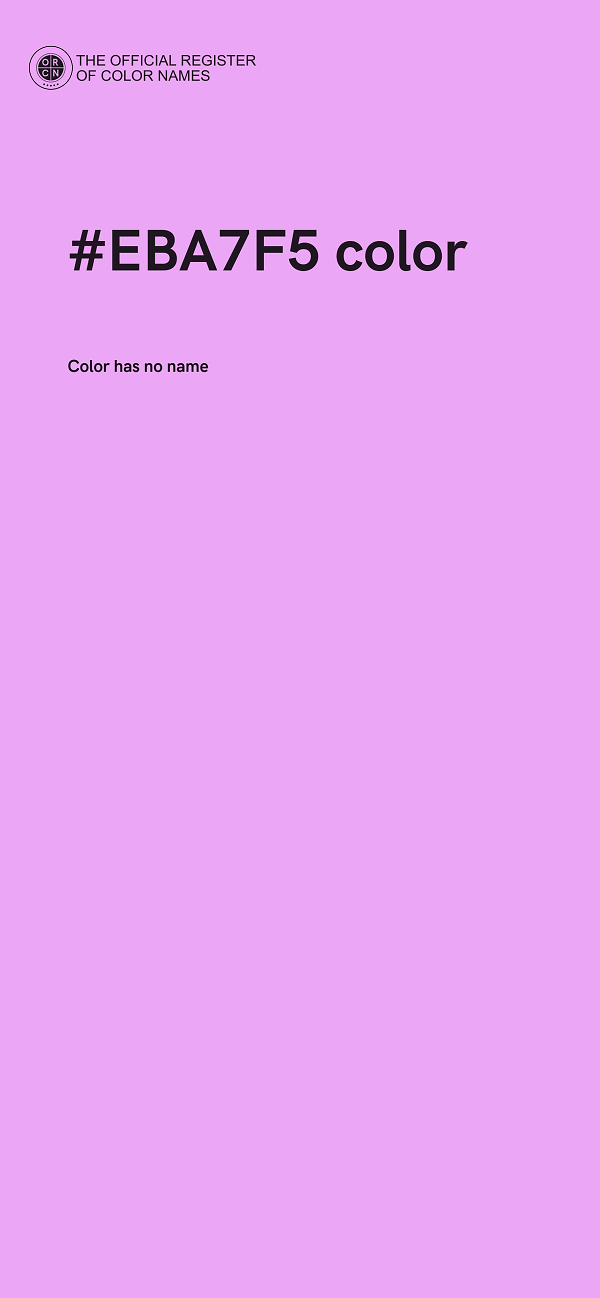 #EBA7F5 color image
