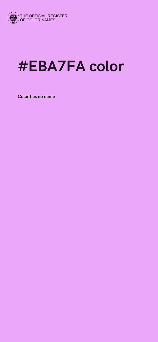 #EBA7FA color image