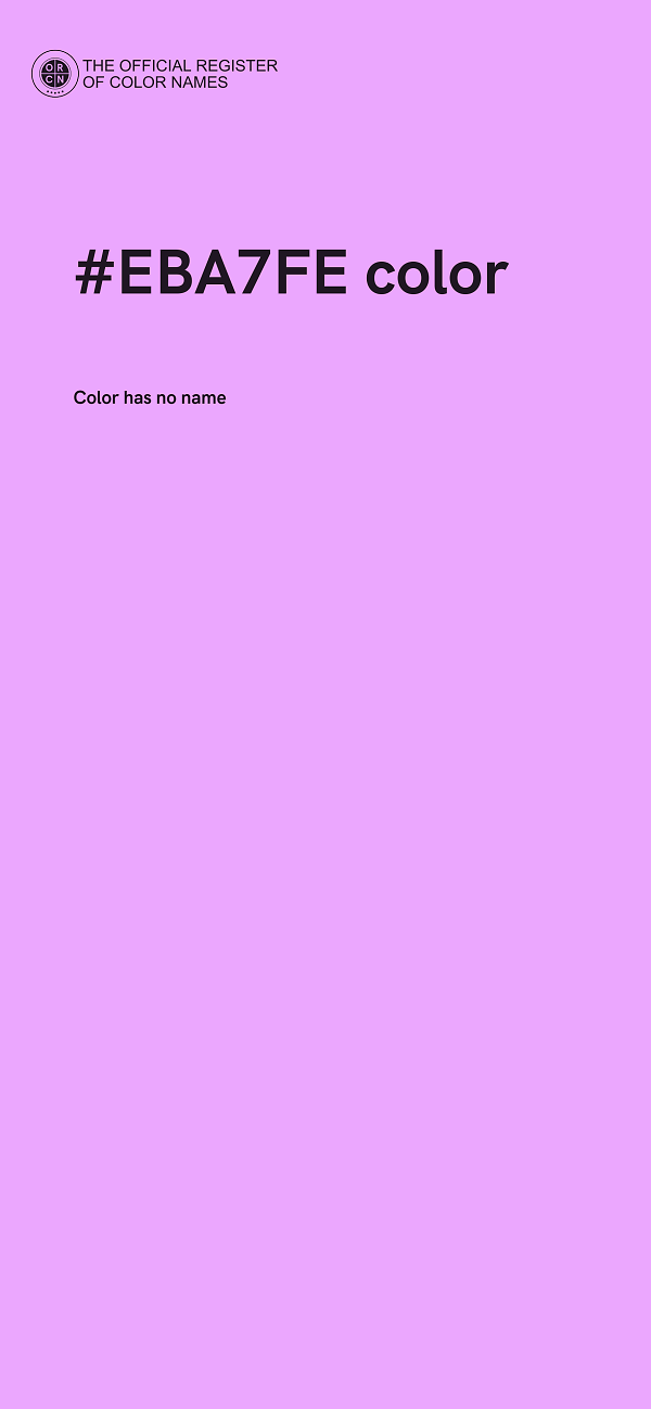 #EBA7FE color image