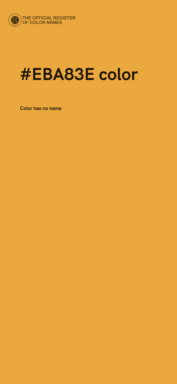 #EBA83E color image
