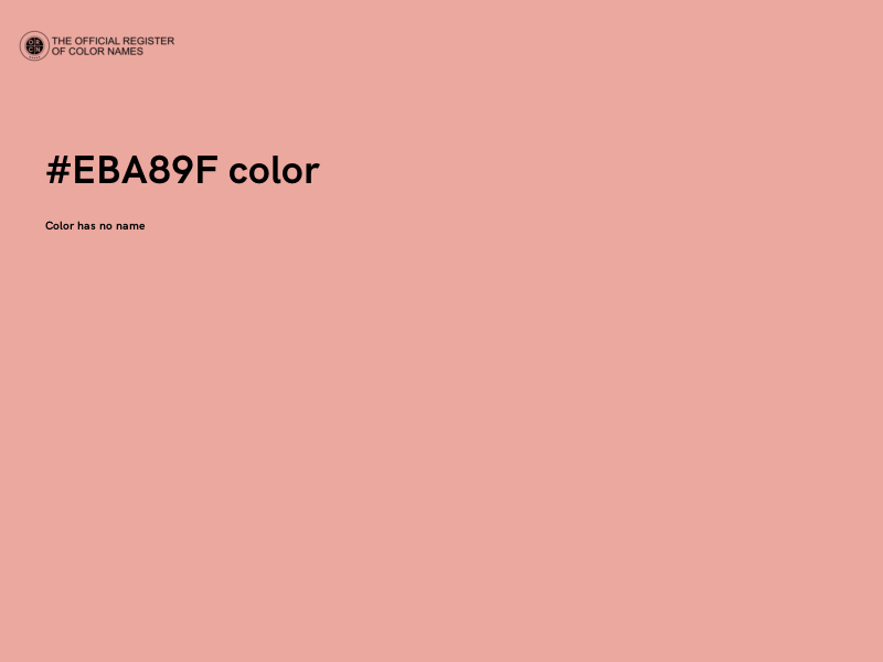 #EBA89F color image