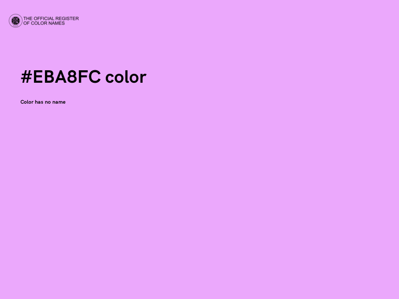 #EBA8FC color image
