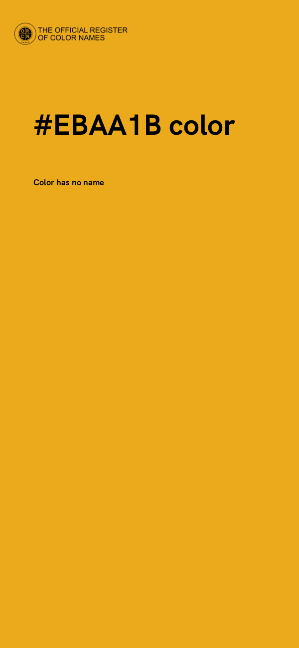 #EBAA1B color image