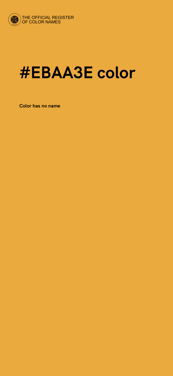 #EBAA3E color image