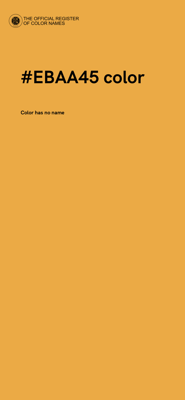 #EBAA45 color image