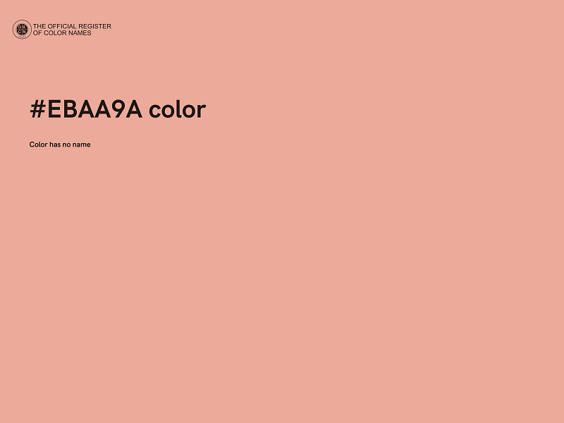 #EBAA9A color image