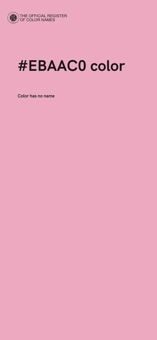 #EBAAC0 color image