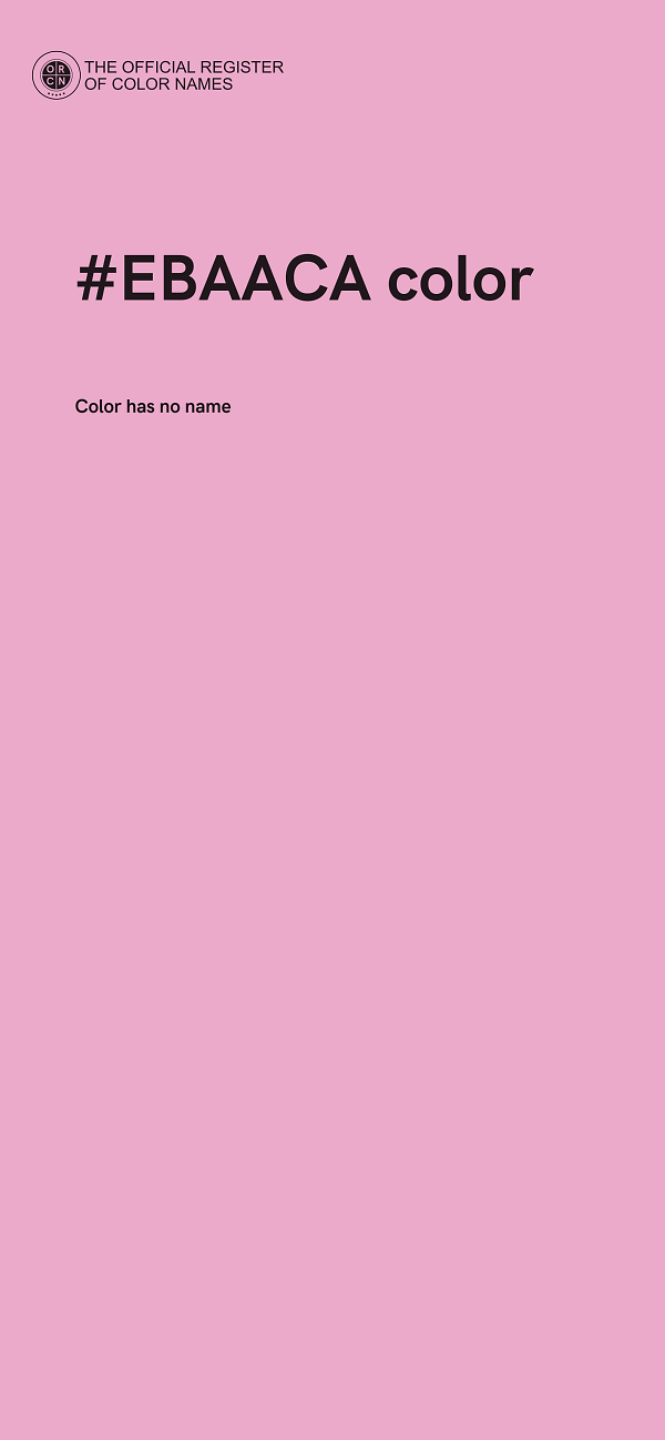 #EBAACA color image