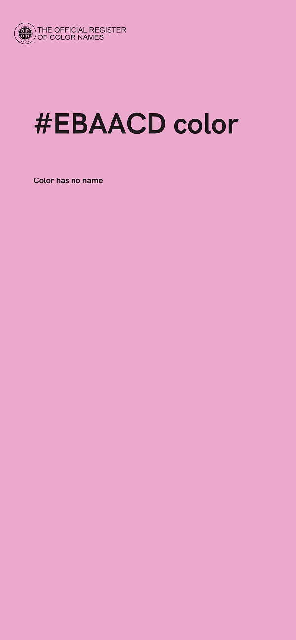#EBAACD color image