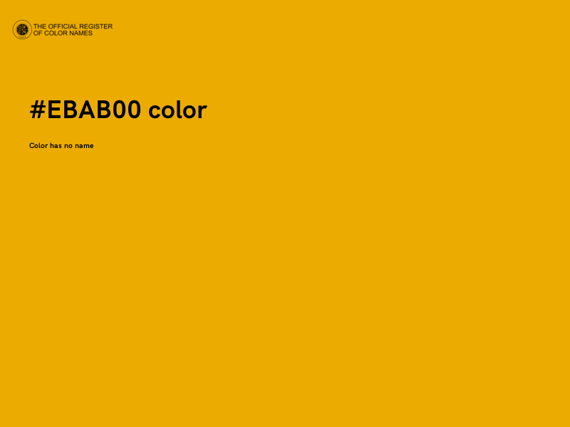 #EBAB00 color image