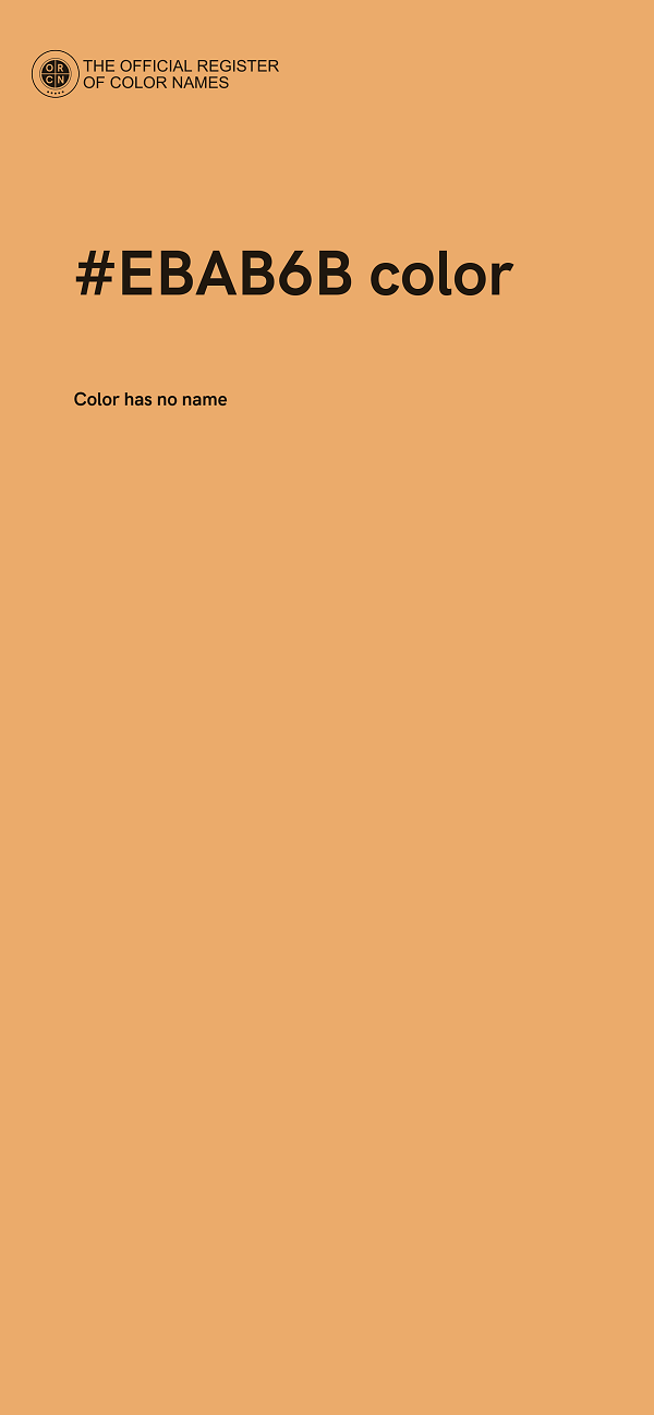 #EBAB6B color image