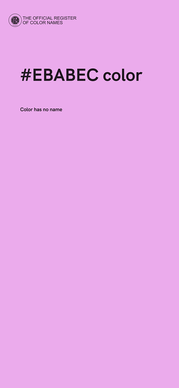 #EBABEC color image