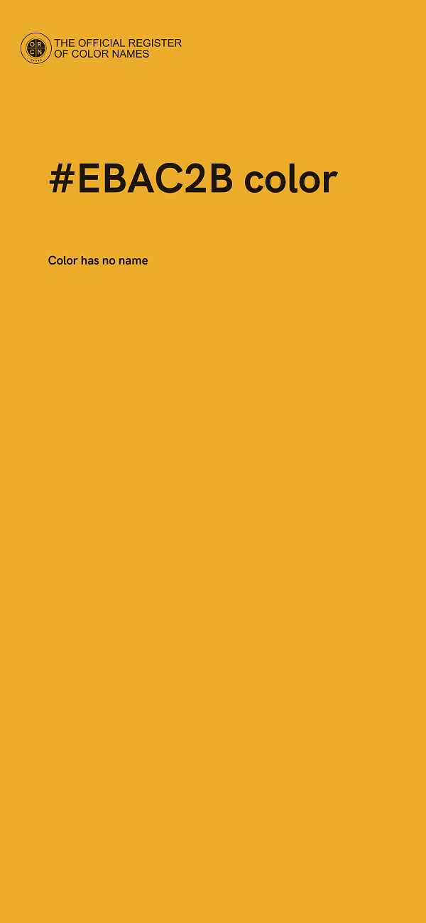 #EBAC2B color image