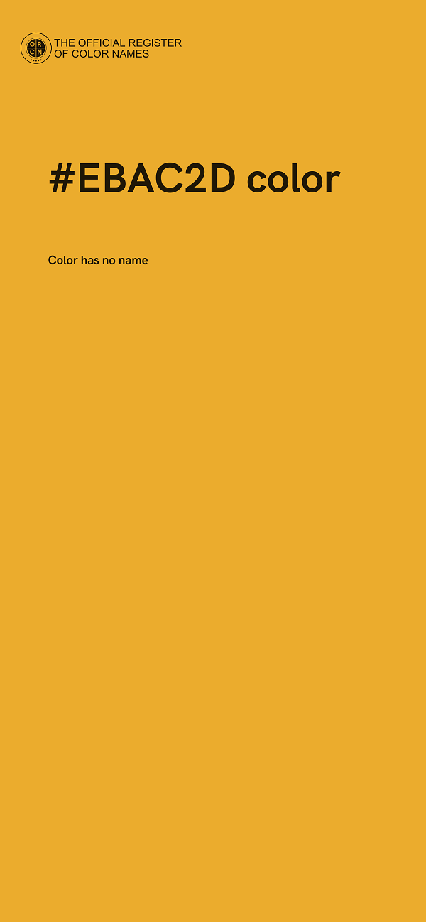 #EBAC2D color image