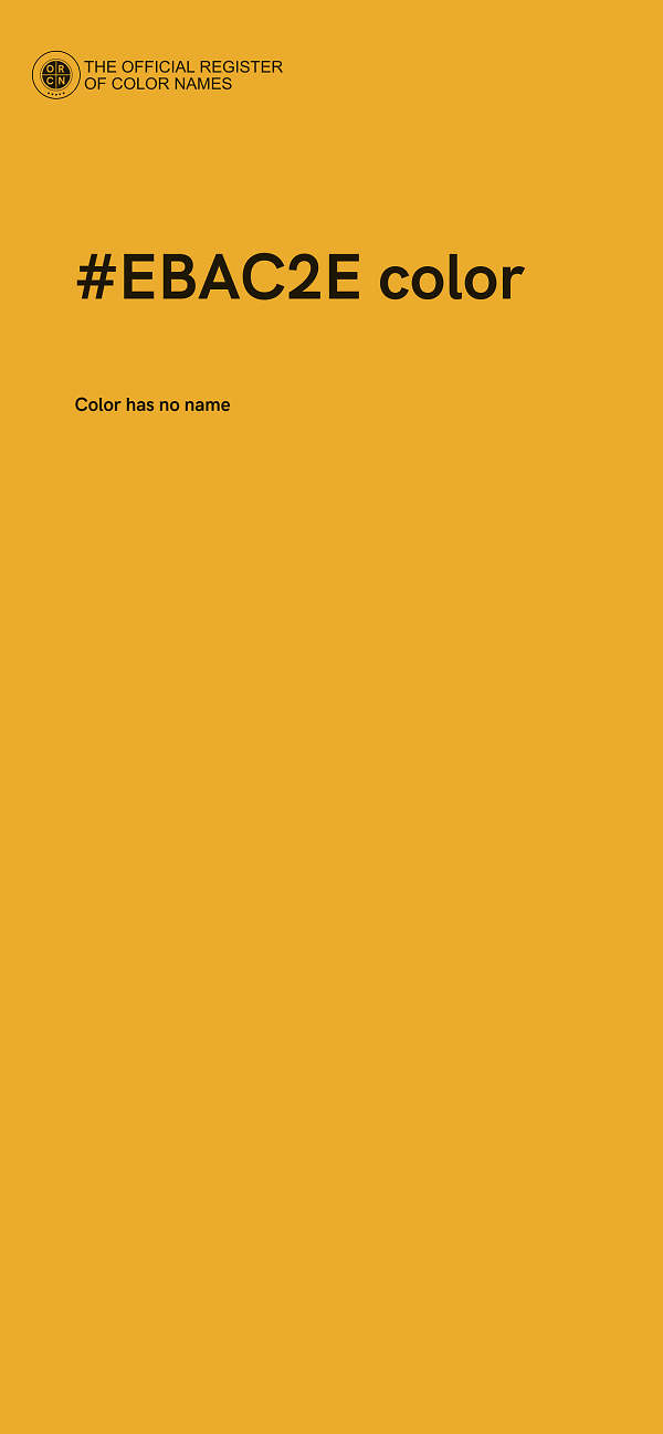 #EBAC2E color image