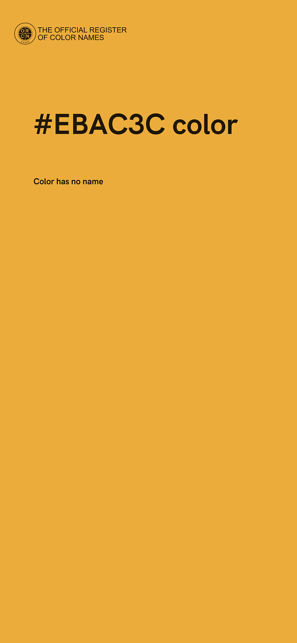 #EBAC3C color image
