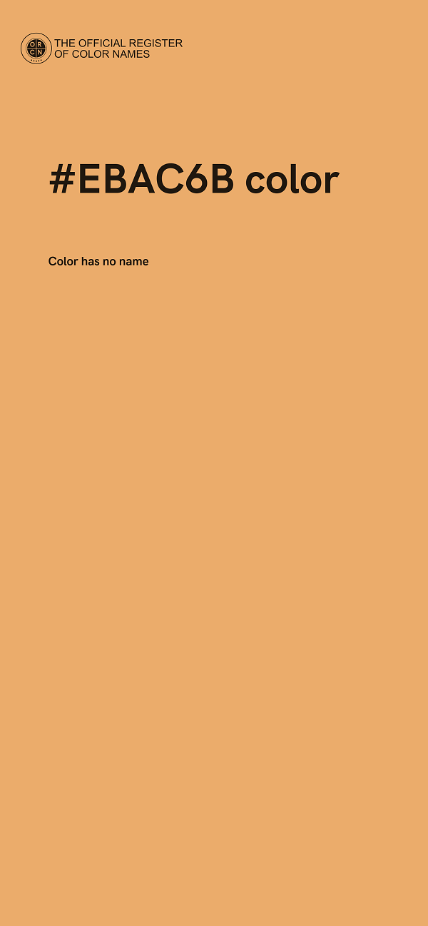 #EBAC6B color image