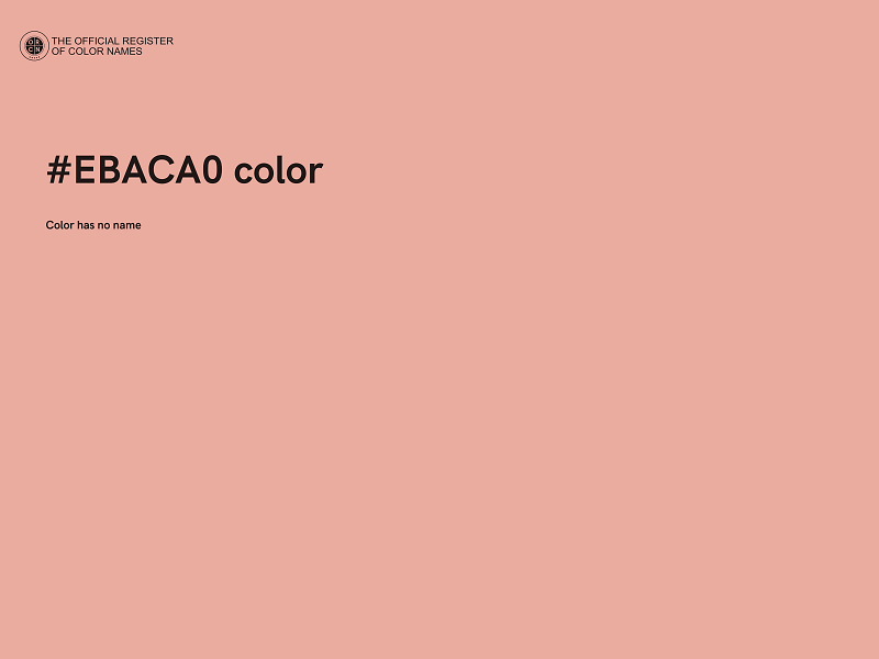 #EBACA0 color image