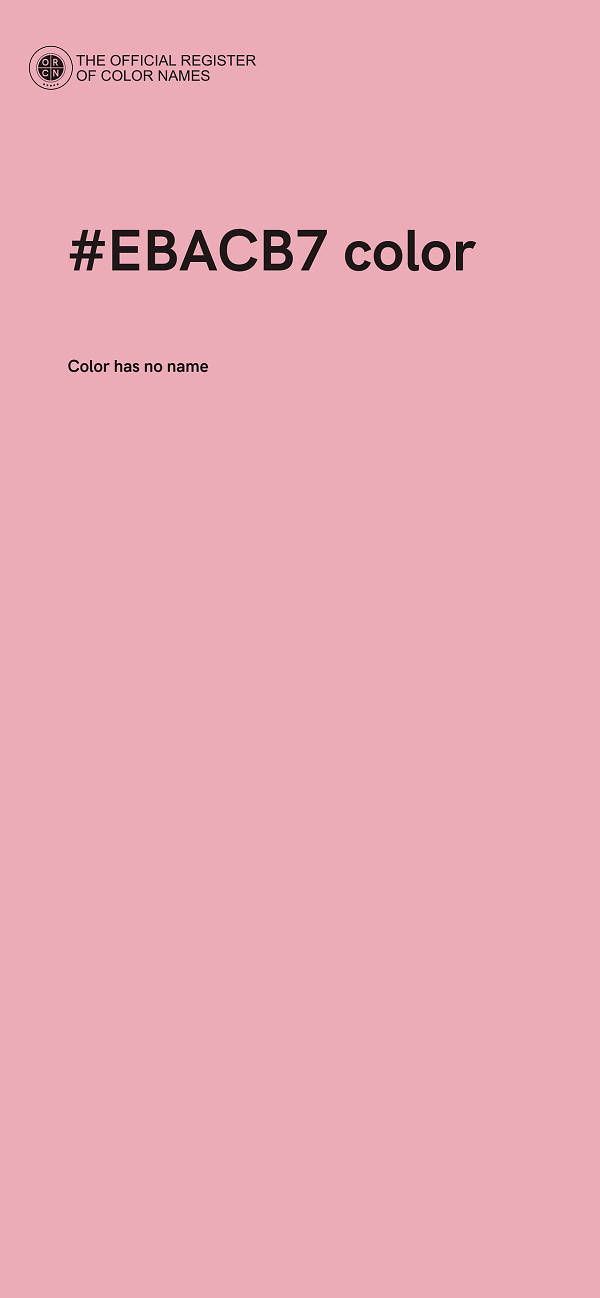 #EBACB7 color image