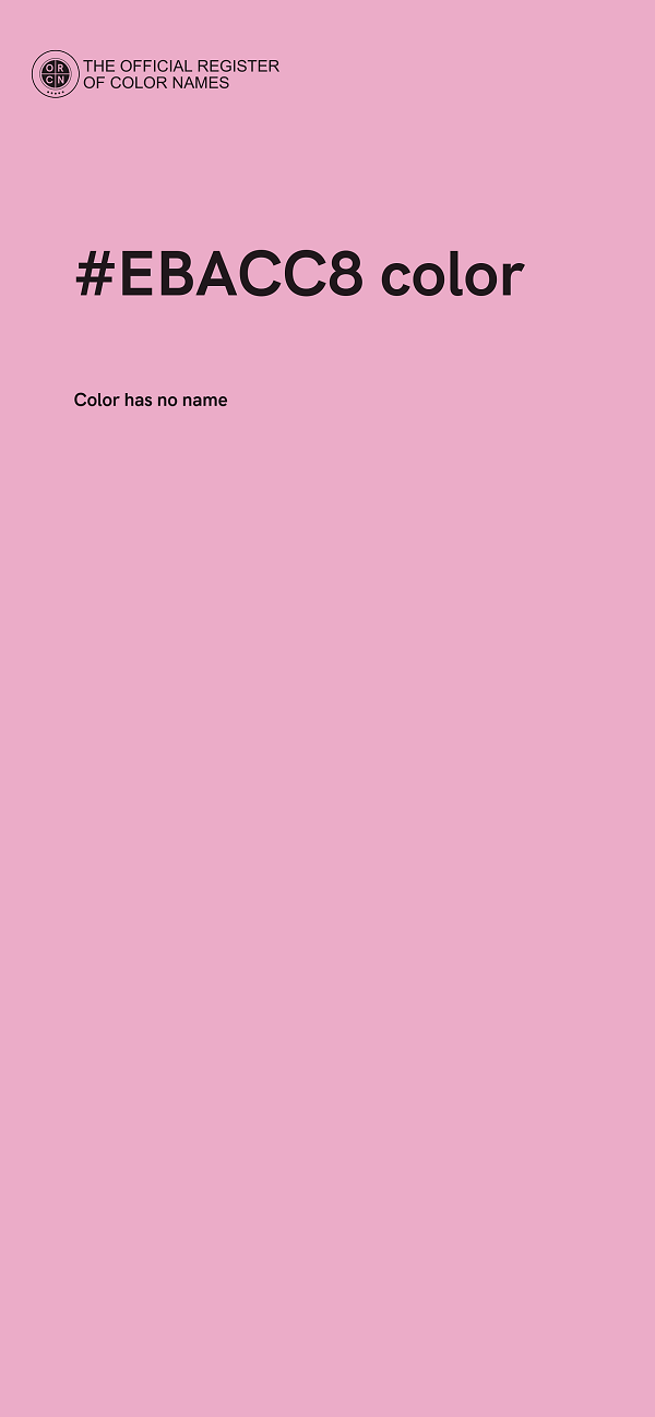 #EBACC8 color image