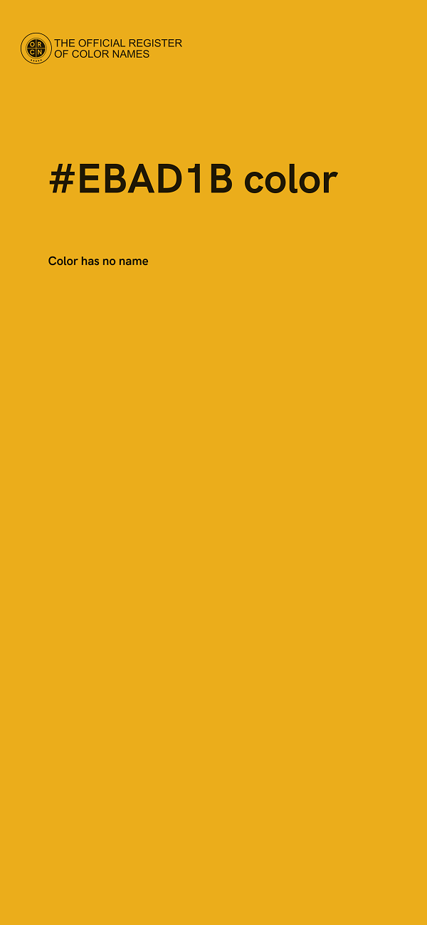 #EBAD1B color image