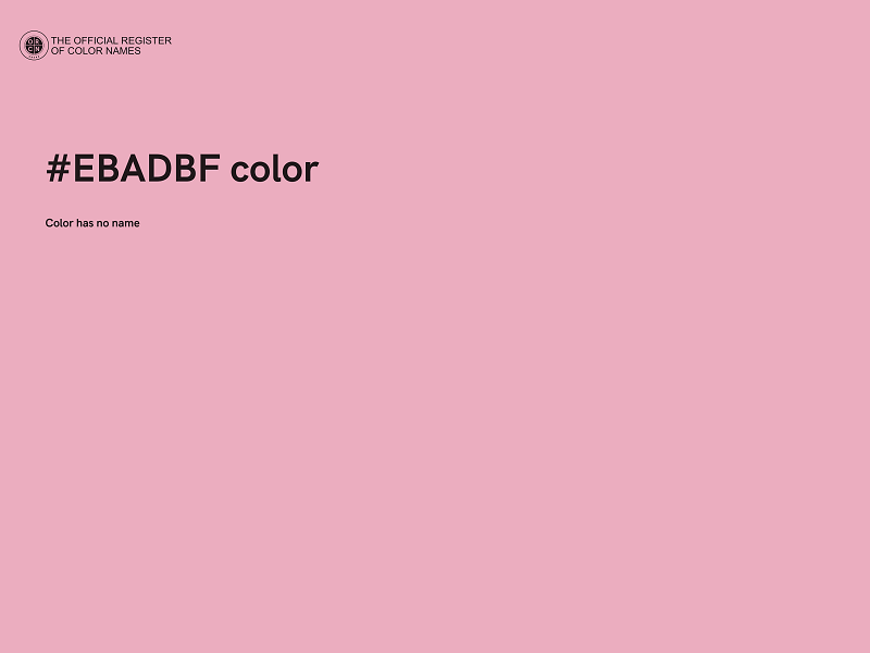 #EBADBF color image