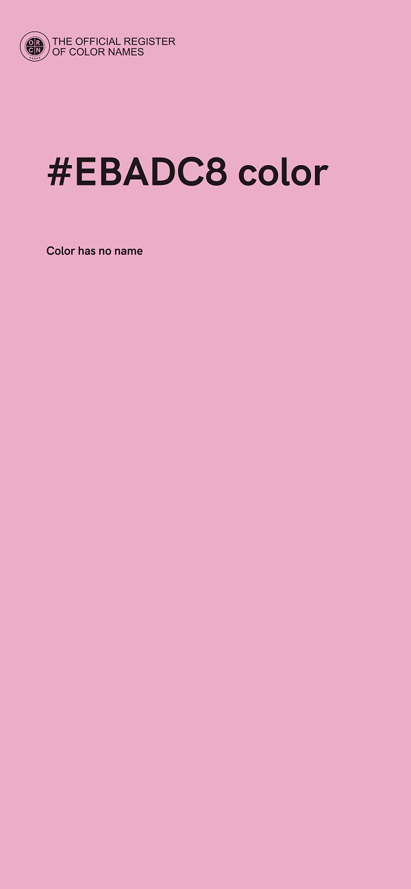 #EBADC8 color image