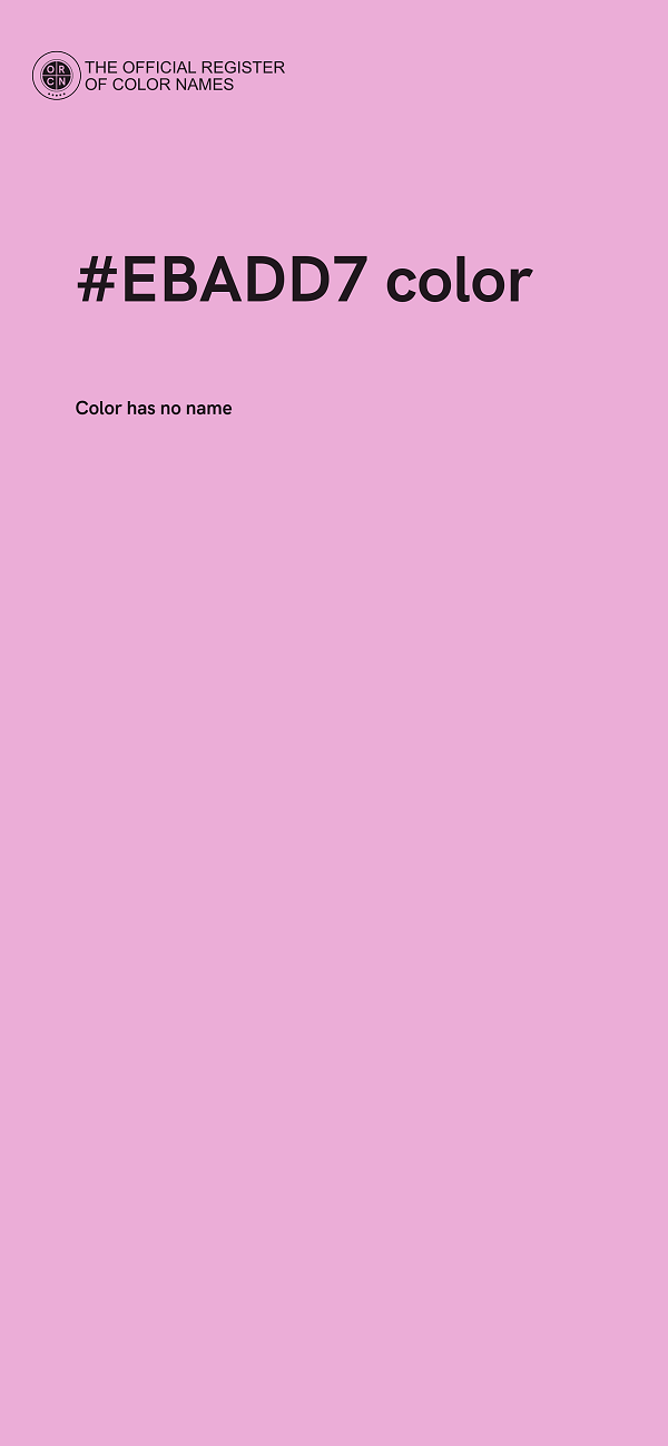 #EBADD7 color image