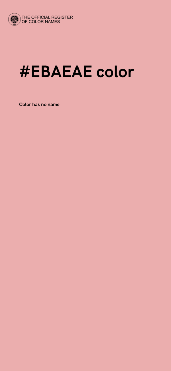 #EBAEAE color image