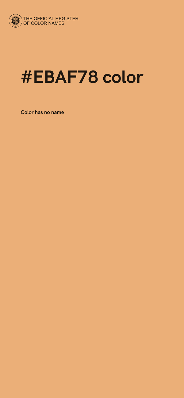 #EBAF78 color image