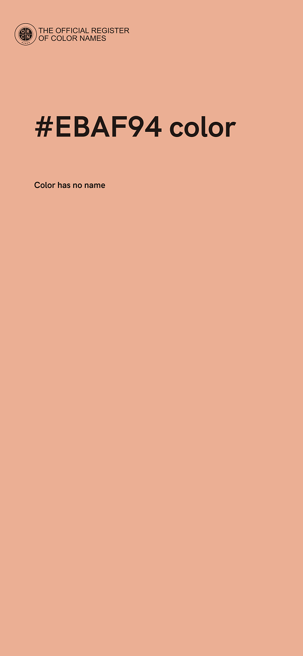 #EBAF94 color image