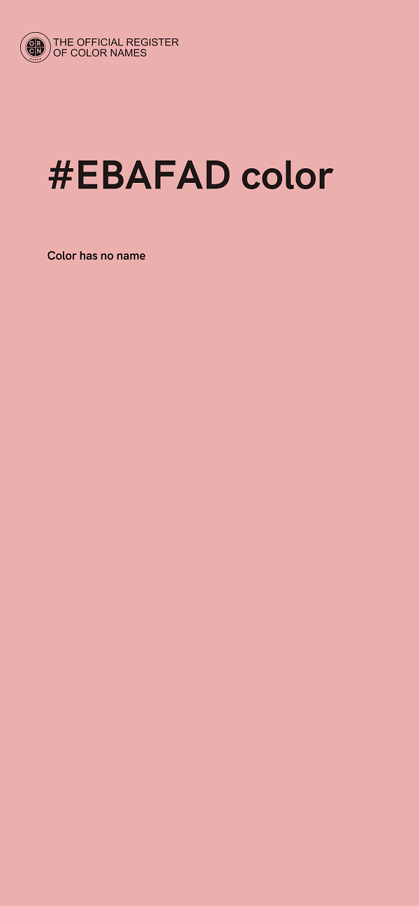 #EBAFAD color image