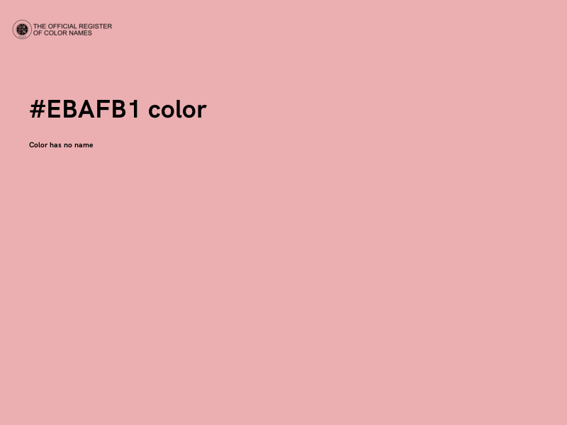 #EBAFB1 color image