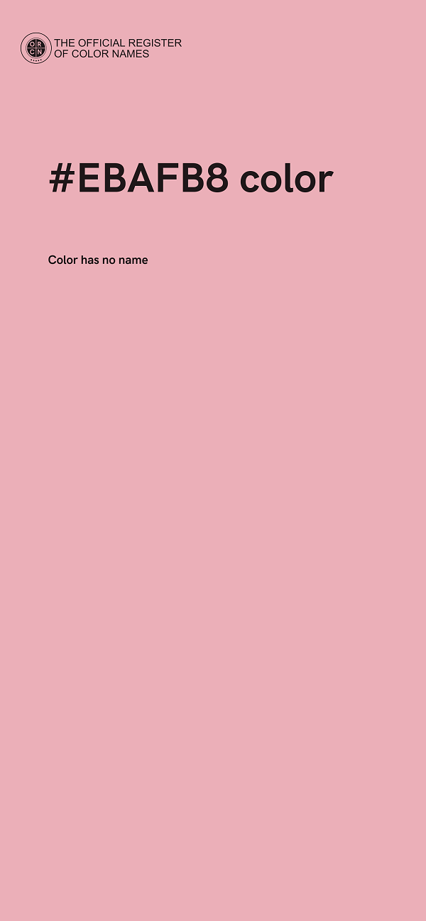 #EBAFB8 color image