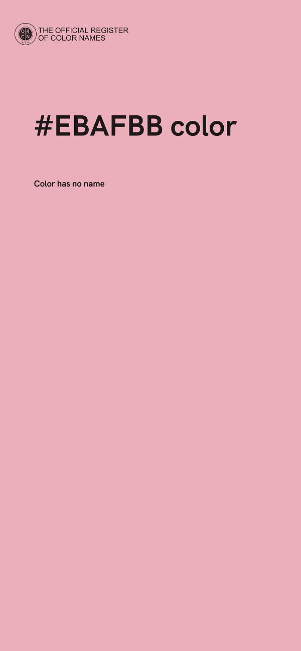 #EBAFBB color image