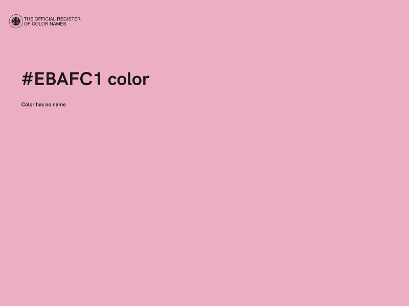 #EBAFC1 color image