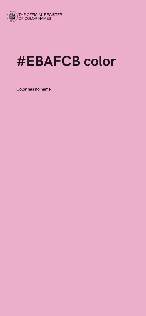 #EBAFCB color image