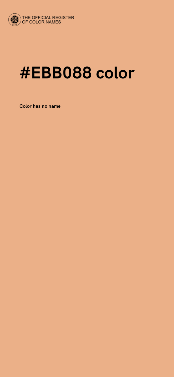 #EBB088 color image
