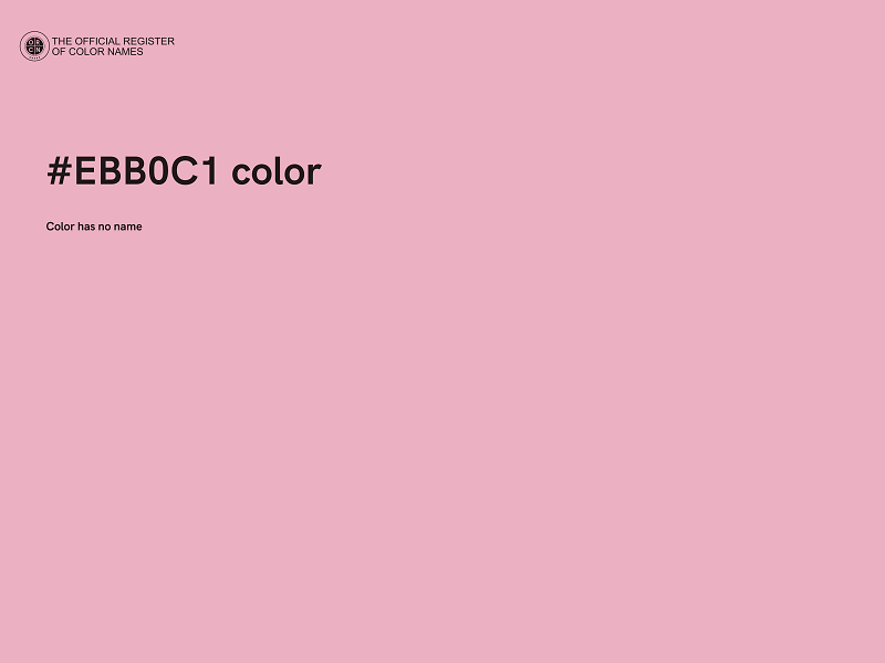 #EBB0C1 color image