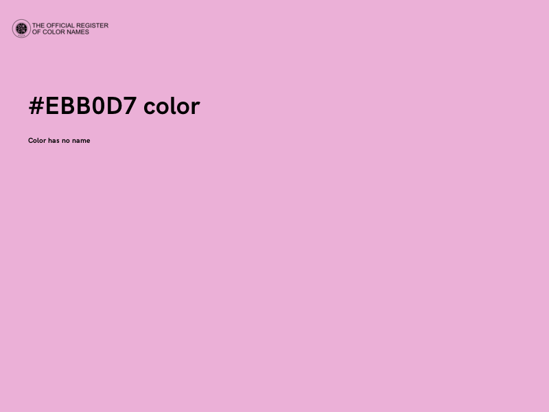 #EBB0D7 color image