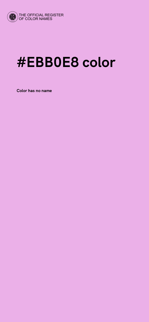 #EBB0E8 color image