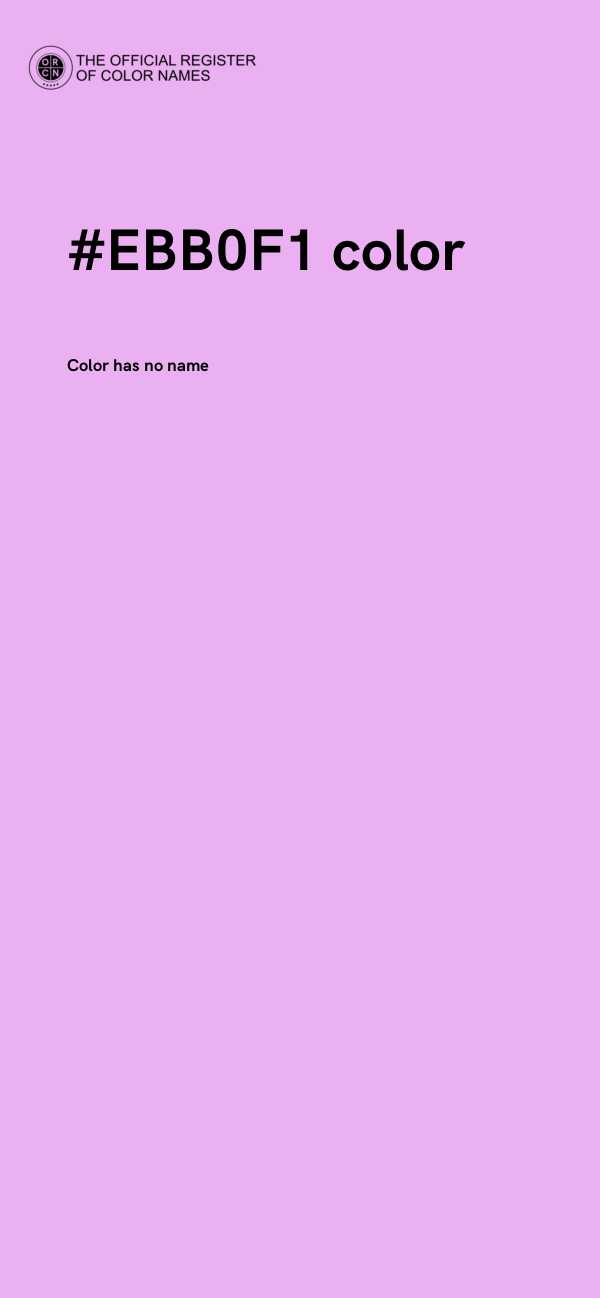 #EBB0F1 color image