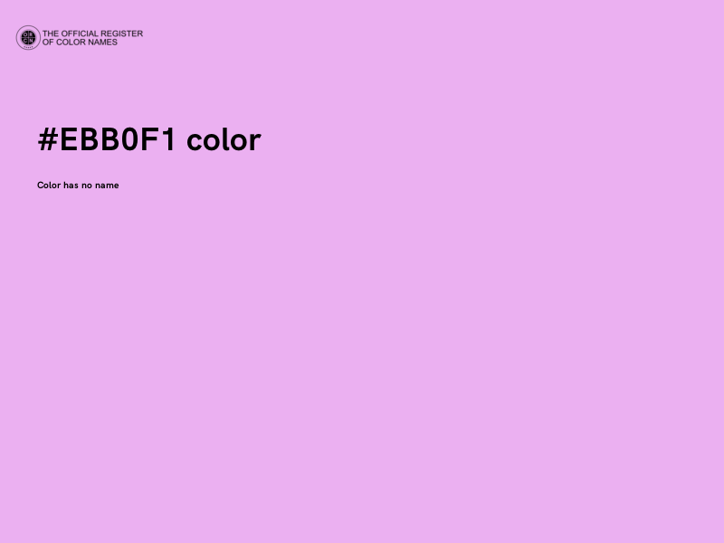 #EBB0F1 color image