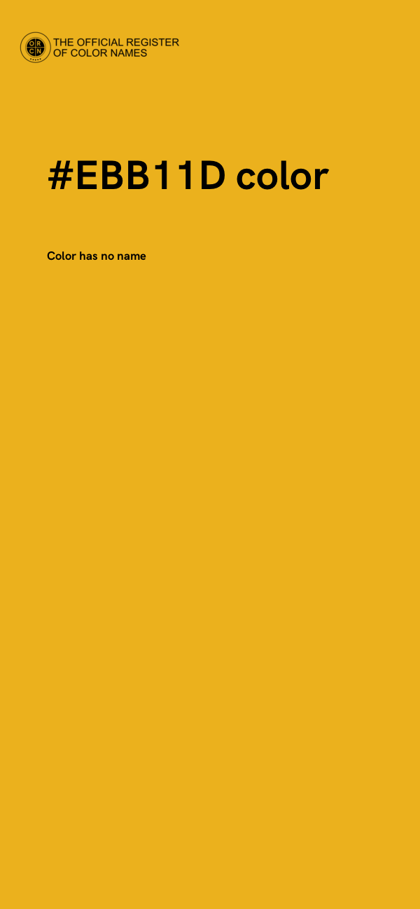 #EBB11D color image
