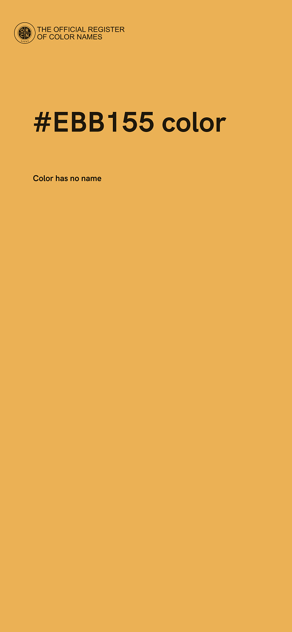 #EBB155 color image