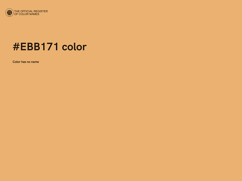 #EBB171 color image