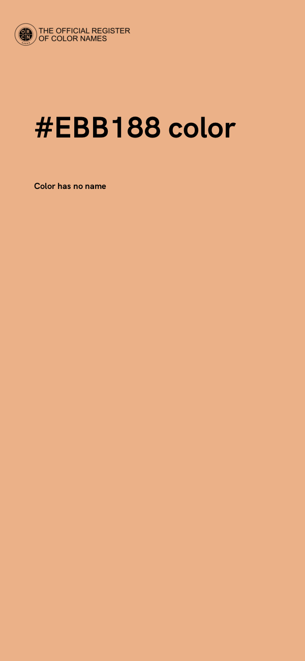 #EBB188 color image