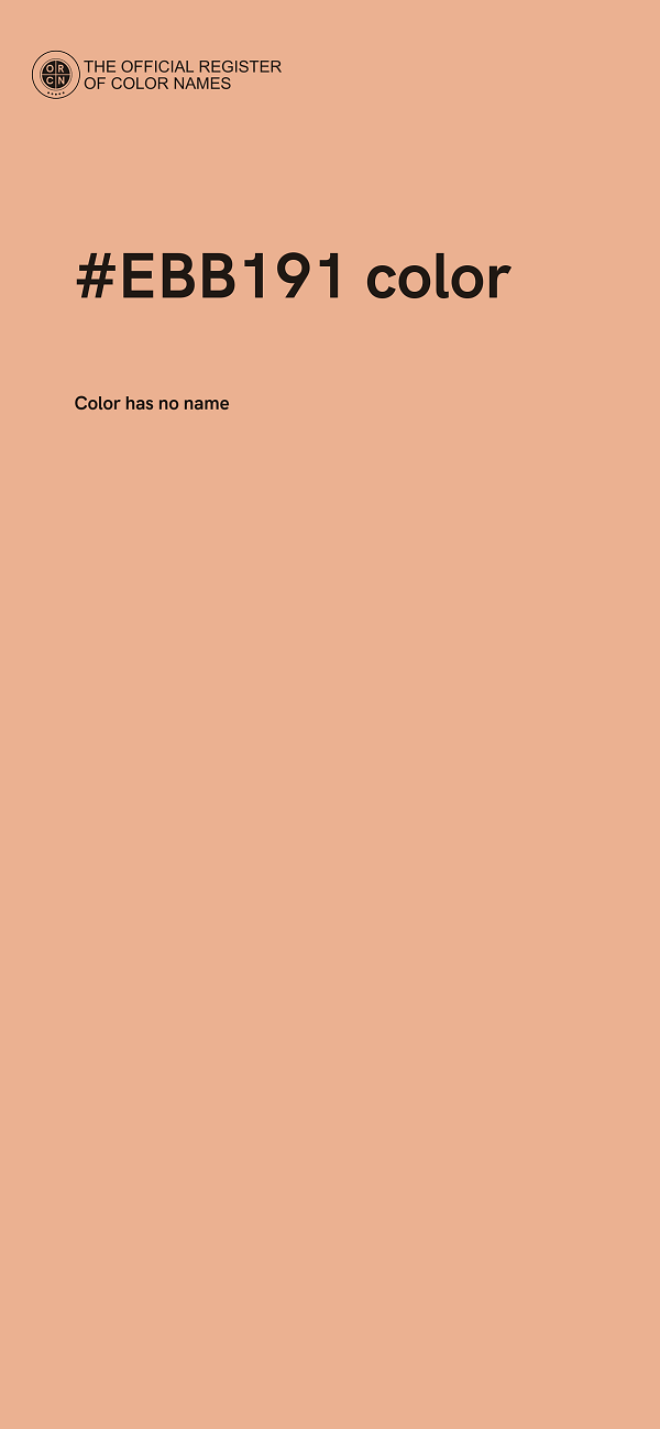#EBB191 color image