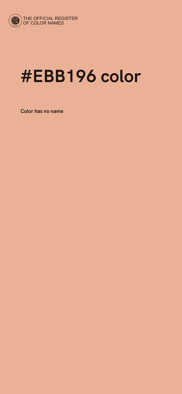 #EBB196 color image