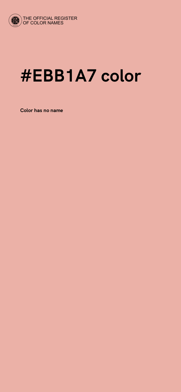 #EBB1A7 color image